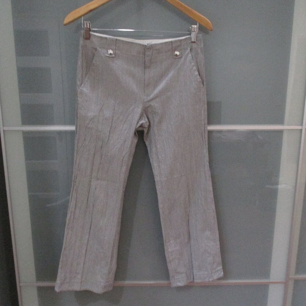 Lafayette 148 New York Cropped Pinstripe Pants